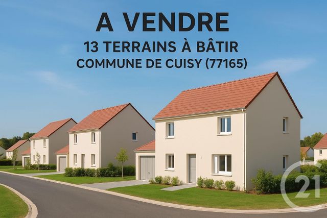 terrain à vendre - 447.0 m2 - CUISY - 77 - ILE-DE-FRANCE - Century 21 Gp Immobilier